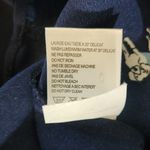 Molly Bracken Semi-Sheer Navy Blue Women's Top with Dog Print Size Large Photo 7