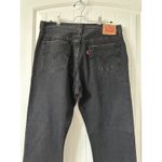 Levi's 501 Ripped Distressed Black Wash Denim Jeans Size 32 Photo 4