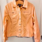Y2K Statements orange/peach denim button up jacket Orange Size L Photo 0