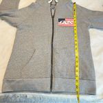 Next Level Apparel Obx Outer Banks, NC Gray Zip Up Hooded Sweatshirt Shark Flag Design Size Small Photo 8
