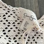 Jessica Simpson  crochet knit beige cardigan Photo 3