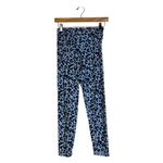Aerie OFFLINE by Real Me Twist Leggings Womens M Blue Leopard Print Hi-Rise Yoga Photo 1