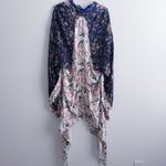 Anthropologie Darn Good Yarn Oversized Floral Lightweight Cardigan Photo 5