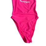 Aerie Astrology Scorpio Babewatch Cheekiest Pink One Piece Swimsuit Size Small Photo 5