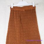 Free People New!  x‎ Flook Rust Brown Crochet Brooke Maxi Skirt, size XS Photo 12