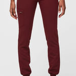FIGS  Zamora Jogger Scrub Pants Size XS Petite Burgundy Photo 0