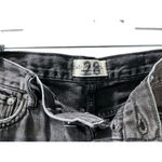 We The Free People Black Distressed Denim Jean Shorts Size 28 Western Casual Photo 2