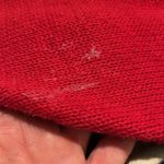 Vintage 90s August Max oversize VOLUP knit red holiday sweater beaded snowflakes Size 2X Photo 6