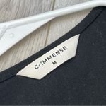 Commense Linen Vest button up sleeveless womens Black (medium) minimalist office Photo 1