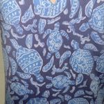 Surf Style  blue & purple turtles & shells woman XL dress Photo 2