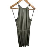 Gap Halter-Neck Wide Leg, Drawstring Waist, Olive Sage Green Jumpsuitā Photo 2