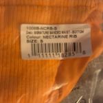 Toast X Free People Signature Banded Bikini Bottom Nectarine Ribbed Small NWT Orange Photo 3