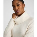 Gibson Latimer NWT Cream Turtleneck Wool Blend Maxi Dress Size L NEW! Photo 2