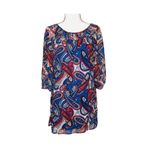 My Michelle  Boho Chic Paisley Shift Dress S — Multicolor Paisley Mini/Vintage Photo 1