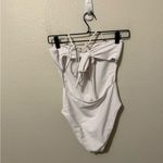 House of Harlow REVOLVE Alula One Piece Swim Ribbed Halter Size XS Bridal White Photo 3