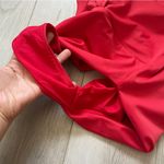 ZARA  Accessories Plunge Low Back One Piece Swimsuit Red (Medium) Photo 5