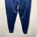 FILA  Women’s Dolly Velour Jogger Pants in Navy Blue with Side Logo Ribbon, Large Photo 8