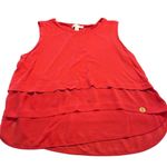 Michael Kors  Orangey-Red Sleeveless Women's Top size XL Photo 0