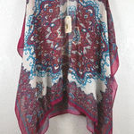 Farmers Market by Oneworld Women's Kimono Indie Boho Scarf Paisley Tassel Pink Photo 0