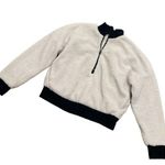 Fabletics  cream Sherpa 1/2 zip pullover Photo 0