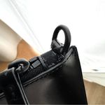 Opening Ceremony Nev Shiny Leather Convertible Shoulder / Clutch Bag, Black Photo 8