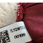 Aerie High Neck Bikini Crop Top Wine Burgundy Size Small Photo 7