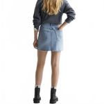 Mango Teen's Denim Mini Skirt Light Wash NWT Teens Large Photo 5