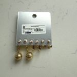 BaubleBar SUGARFIX by  Party 101 New Year's Disco 3 Pair Earring Set - Gold - NWT Photo 6