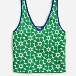 J.Crew Sweater Tank Floral Preppy Knit Jacquard Top NWT S/M Photo 0