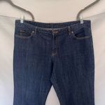 Michael Kors Wide Leg Trouser Womens Jeans Sz 16 Dark Wash Flare Middrise Photo 1