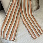 Billabong  rayon striped comfy pull on elastic waist wide leg pants M Photo 1