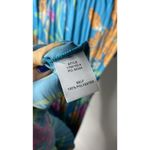 Current Air  Sereia Botanical Motif Pleated Midi Dress Women's Small Blue Floral Photo 4