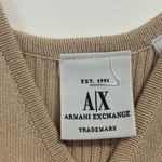 Armani Exchange Armani‎ Exchange Y2K Tan Knit Sweater Sleeveless Size Medium Photo 2