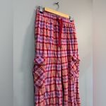 Old Navy Women’s Pink  Plaid Flannel Cargo Bottoms Size S VGUC Photo 2