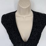 Windsor Vintage Y2K  Dress Womens Small Black Silver Sparkle Festive Whimsigoth Photo 4