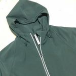 Fabletics Hardshell Jacket size M Green Hooded Athleisure Photo 3