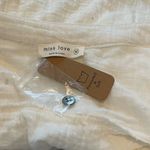 Miss Love  White Crop Cotton Gauze Long Sleeve Top Size Medium Photo 2