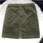 D. Jeans D.jean skirt women’s size 8 Olive green zipper up Corduroy mini skirt casual Photo 7