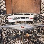 Etienne Marcel Camo Snake Print Printer Skinny Jean Womens Size 26 Style EM7026 Brown Photo 2