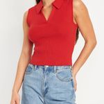 Old Navy Rib Knit Crop Polo Sweater Photo 0