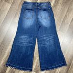 Refuge Premium Cropped Jeans Womens 6 Capri Wide Flared Trousers Blue Denim 28 Photo 3