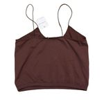 Free People Intimately Skinny Strap Brami CropTop Brown Cappucino Womens M/L NWT Photo 2