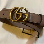 Gucci Leather Belt with Double G Buckle Size 90 Photo 0