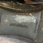 Aquatalia  Black Suede Knee-High Wedge Boots Size 8 Photo 3