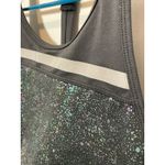ZYIA ACTIVE Womens Black Sparkle Glitter Racerback Sports Bra XL Photo 1