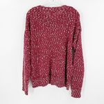 Andree by Unit NWT Andree Burgundy Marled Crew Neck Long Sleeve Pullover Knit Sweater Small Photo 1