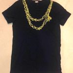 J.Crew  Yellow/ Gold Necklace T-shirt Photo 0