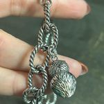 Brighton  NIGHT WATCH OWL SILVER CRYSTAL CHARM BRACELET Photo 3