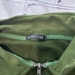 Minetom Olive Green Quarter Zip Mock Neck Pullover Sweatshirt Women’s Small Y2K Photo 12