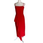 Lovers + Friends  Cleo Red Ruffle Midi Dress Photo 1